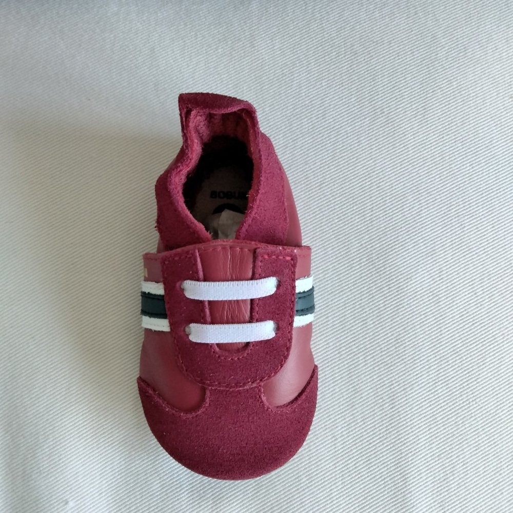 Bobux Burgundy Baby Walker Shoes